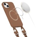 Etui Tech-Protect MagNecklace MagSafe na iPhone 13 - brązowe Tech-Protect