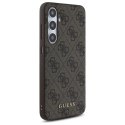 Guess GUHCS24FEG4GFBR S24 FE S721 brązowy/brown hardcase 4G Metal Gold Logo Guess