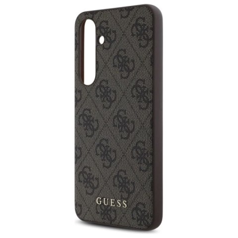 Guess GUHCS24FEG4GFBR S24 FE S721 brązowy/brown hardcase 4G Metal Gold Logo Guess