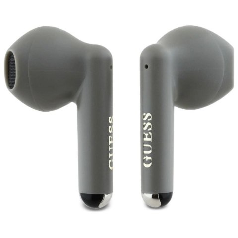Guess słuchawki Bluetooth GUTWSJ14ESGE TWS + stacja dokująca taupe Printed Classic Logo Guess