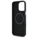 Mercedes MEHMP16L23SUGDK iPhone 16 Pro 6.3" czarny/black hardcase Silicone Tonal Logo Wood Pattern MagSafe Mercedes