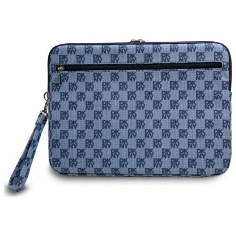 Pokrowiec na laptopa DKNY Sleeve Checkered Pattern Printed Stripes 14" - niebieski DKNY
