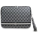 Pokrowiec na laptopa DKNY Sleeve Checkered Pattern Printed Stripes 16" - czarny DKNY