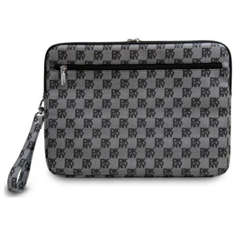 Pokrowiec na laptopa DKNY Sleeve Checkered Pattern Printed Stripes 16" - czarny DKNY