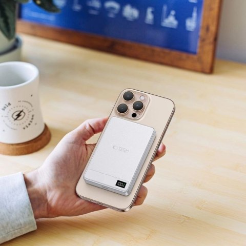 Powerbank Tech-Protect PB33 LifeMag MagSafe 5000mAH - srebrny Tech-Protect