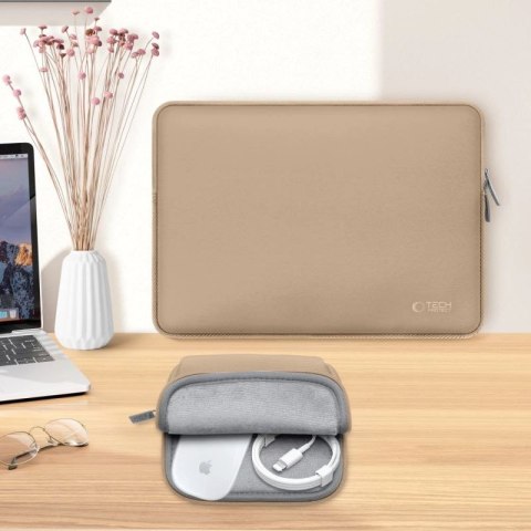 Torba na laptopa 15-16" Tech-Protect Neoslim - beżowa Tech-Protect