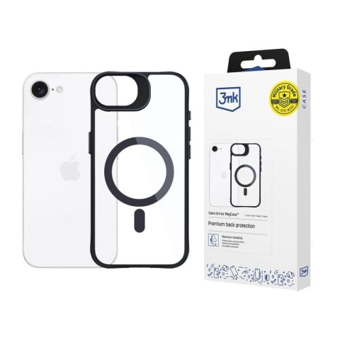 Etui 3mk Satin Armor MagCase na Apple iPhone 16e / SE 4 - przezroczyste 3mk Protection