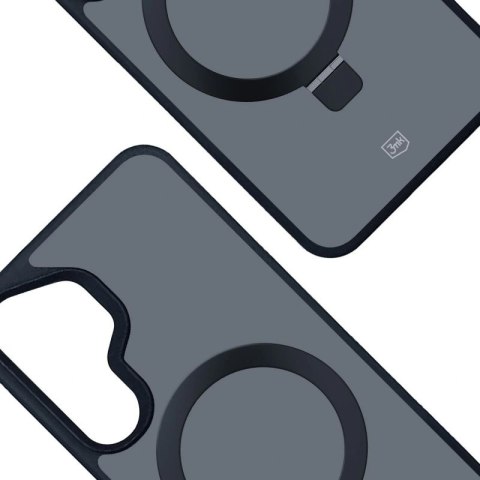 Etui 3mk Smoke Case Mag&Stand na Samsung Galaxy S25+ - czarne 3mk Protection