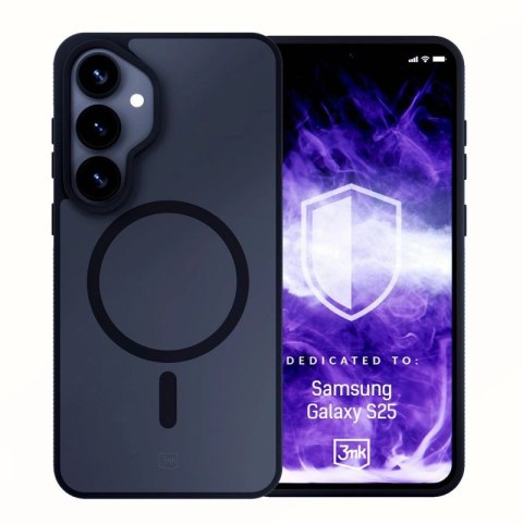 Etui 3mk Smoke MagCase na Samsung Galaxy S25 - czarne 3mk Protection