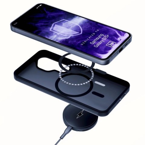 Etui 3mk Smoke MagCase na Samsung Galaxy S25+ - czarne 3mk Protection