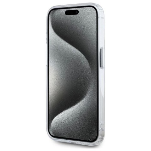 Etui Karl Lagerfeld IML Metal Choupette Head MagSafe na iPhone 15 Pro Max - białe Karl Lagerfeld