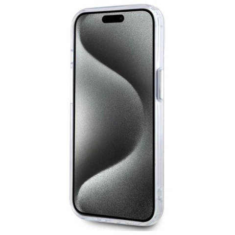 Etui Karl Lagerfeld IML Metal Choupette Head MagSafe na iPhone 15 - białe Karl Lagerfeld