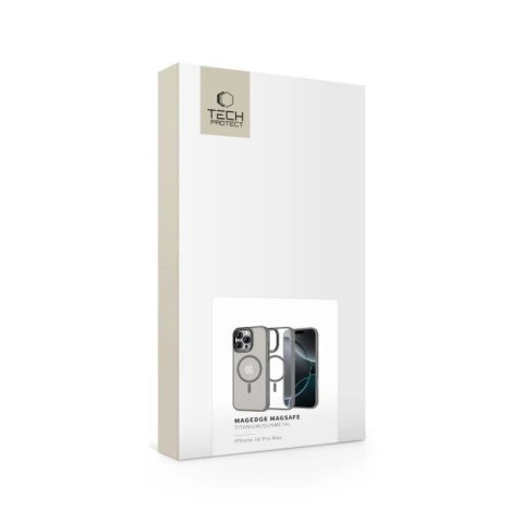 Etui Tech-Protect MagEdge MagSafe na iPhone 16 Pro Max - tytanowe Tech-Protect
