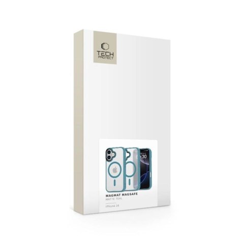 Etui Tech-Protect MagMat MagSafe na iPhone 16 - niebieskie Tech-Protect