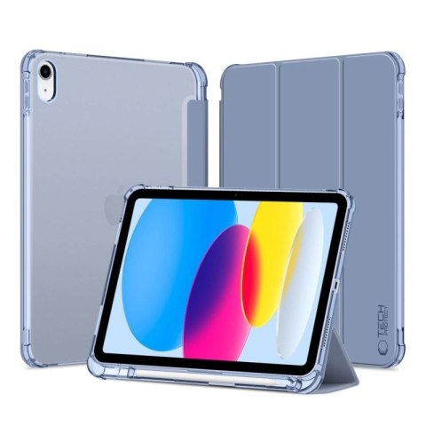 Etui Tech-Protect SC Pen Hybrid na iPad 10 / 2022 - niebieskie - przezroczyste Tech-Protect