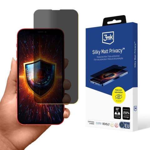 Folia ochronna prywatyzująca matowa 3mk Silky Matt Privacy na Apple iPhone 13 Pro 3mk Protection