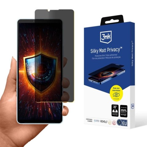 Folia ochronna prywatyzująca matowa 3mk Silky Matt Privacy na Sony Xperia 10 VI 3mk Protection