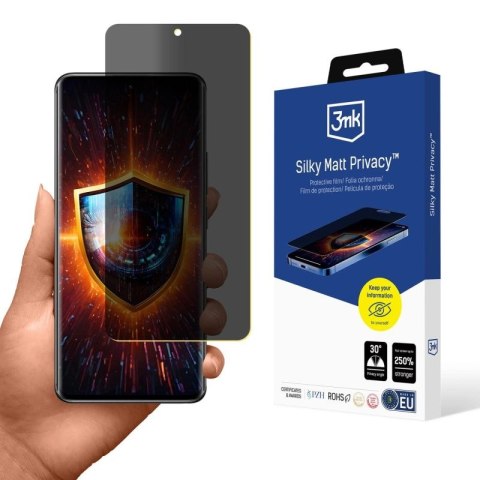 Folia prywatyzująca 3mk Silky Matt Privacy na Xiaomi Redmi Note 14 Pro+ 3mk Protection