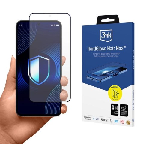 Matowe szkło hartowane 3mk HardGlass Matt Max na Samsung Galaxy S25+ 3mk Protection