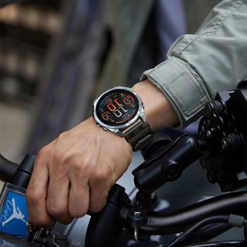 Pasek Tech-Protect Nylon na Garmin Fenix 5X / 5X PLUS / 6X / 6X PRO / 7X / 8 (51 mm) - czarne Tech-Protect