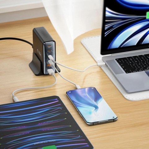 Stacja ładująca Tech-protect DC80W-GAN 6-PORT PD80W/QC3.0 - czarne Tech-Protect