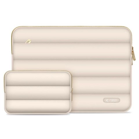 Torba na laptopa 13-14 Tech-Protect Puffy - beżowa Tech-Protect