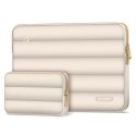 Torba na laptopa 13-14 Tech-Protect Puffy - beżowa Tech-Protect