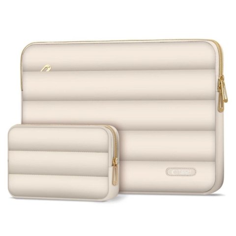 Torba na laptopa 13-14 Tech-Protect Puffy - beżowa Tech-Protect