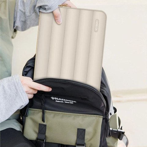 Torba na laptopa 13-14 Tech-Protect Puffy - beżowa Tech-Protect