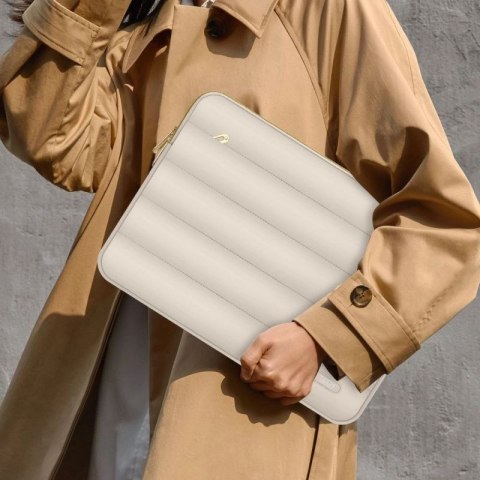 Torba na laptopa 13-14 Tech-Protect Puffy - beżowa Tech-Protect