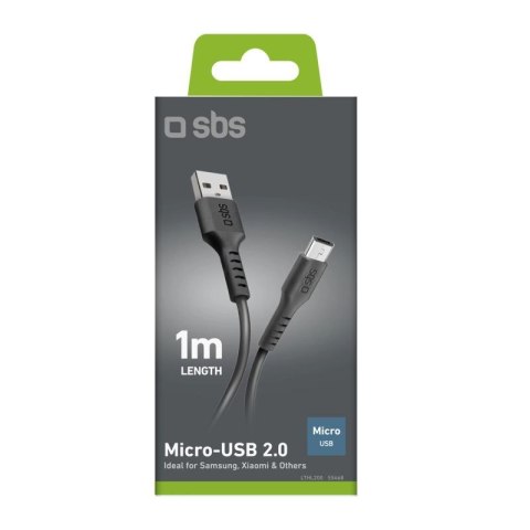 Kabel SBS LTHL200 USB-A - Micro-USB 1m - czarny SBS