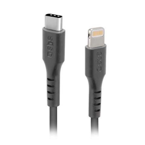 Kabel SBS TECABLELIGTC1K USB-C - Lightning 1m - czarny SBS