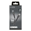 Kabel SBS TECABLELIGTC1K USB-C - Lightning 1m - czarny SBS
