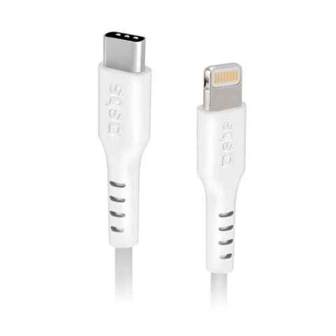 Kabel SBS TECABLELIGTC1W USB-C - Lightning z certyfikatem MFi, 1m - biały SBS