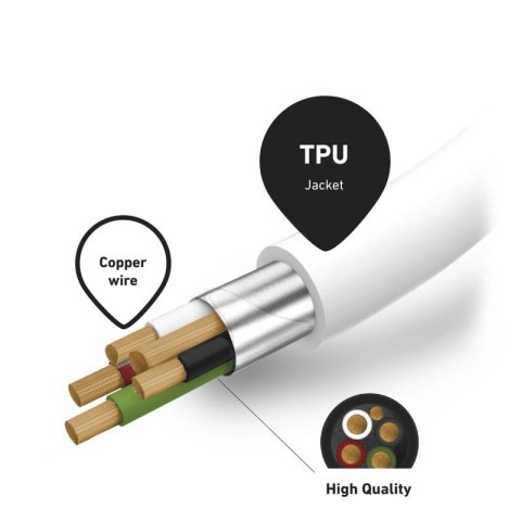 Kabel SBS TECABLELIGTC1W USB-C - Lightning z certyfikatem MFi, 1m - biały SBS