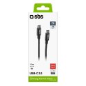 Kabel SBS TECABLETCC20BK USB-C - USB-C 25W Power Delivery 1,5m - szary SBS