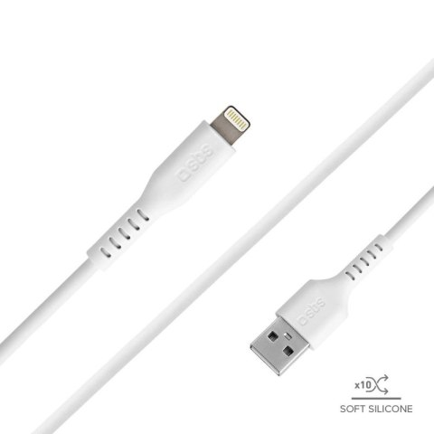Kabel SBS TECABLEUSBIP589W USB-A - Lightning - biały SBS
