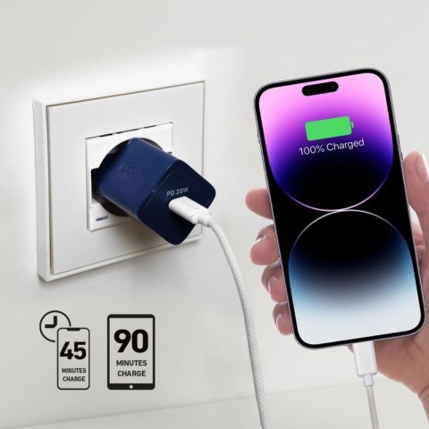 Ładowarka sieciowa SBS TETRGAN1C20B 20W GaN z Power Delivery - niebieska SBS