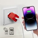 Ładowarka sieciowa SBS TETRGAN1C20R 20W GaN z Power Delivery - czerwona SBS