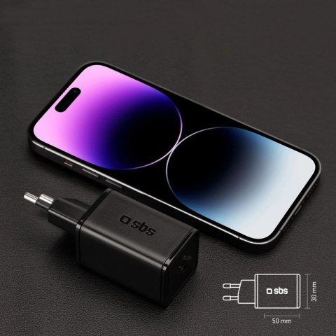 Ładowarka sieciowa SBS TETRGAN1C45W 45W GaN USB-C z Power Delivery - czarna SBS