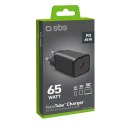 Ładowarka sieciowa SBS TETRGAN1C65W 65W GaN z Power Delivery - czarna SBS