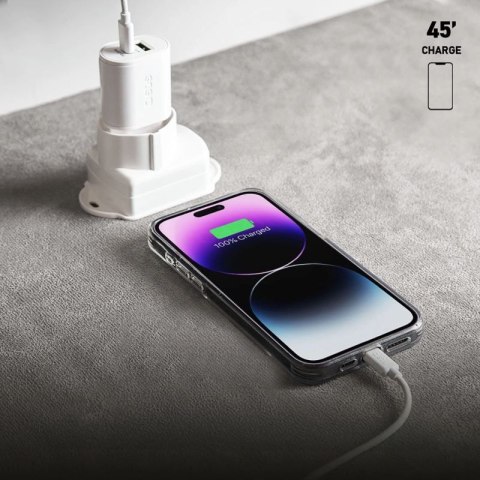 Ładowarka sieciowa SBS TETRPD20W 20W USB-A USB-C z Power Delivery - biała SBS