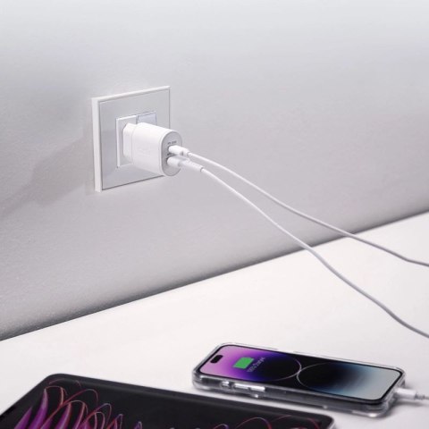 Ładowarka sieciowa SBS TETRPD20W 20W USB-A USB-C z Power Delivery - biała SBS
