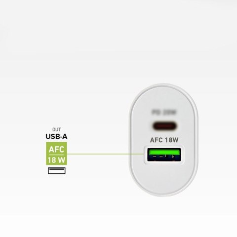 Ładowarka sieciowa SBS TETRPD20W 20W USB-A USB-C z Power Delivery - biała SBS