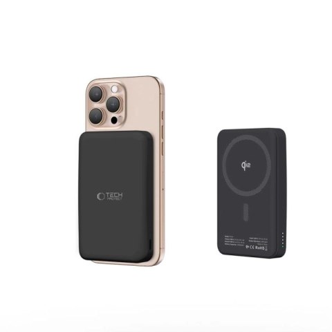 Powerbank Tech-Protect PB24 LifeMag QI2 MagSafe 10000 mAh - czarny Tech-Protect