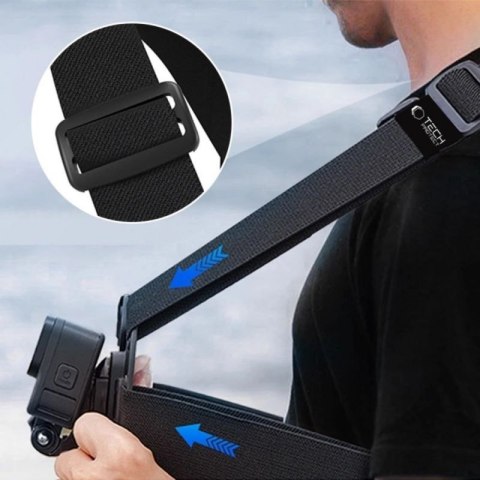 Szelki na klatkę piersiową Tech-Protect GA100 Chest Mount do GoPro / DJI - czarne Tech-Protect