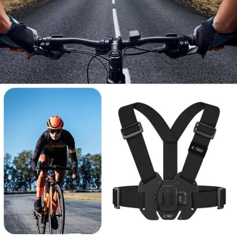 Szelki na klatkę piersiową Tech-Protect GA100 Chest Mount do GoPro / DJI - czarne Tech-Protect