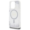 Etui Guess Resin Gradient Glitter MagSafe na iPhone 16 Pro - srebrne Guess