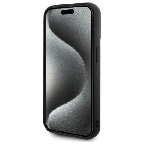 Etui Karl Lagerfeld 3D Rubber Signature na iPhone 15 Pro Max - czarne Karl Lagerfeld