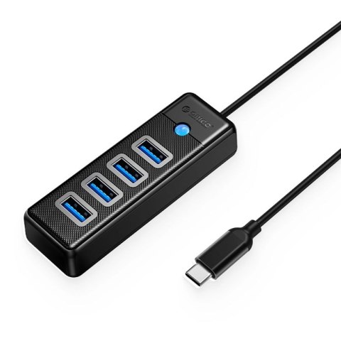 Hub Orico PW4U-C3 USB-C / 4x USB-A 3.0 - czarny Orico